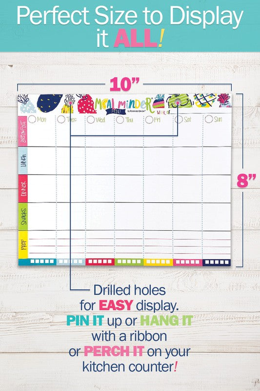 Meal Minder Menu Planner 52-Week wDry Erase Backer