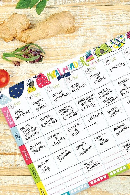 Meal Minder Menu Planner 52-Week wDry Erase Backer