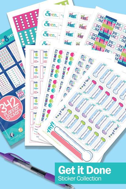 Get it Done Planner Sticker Set 342-Count Assorted