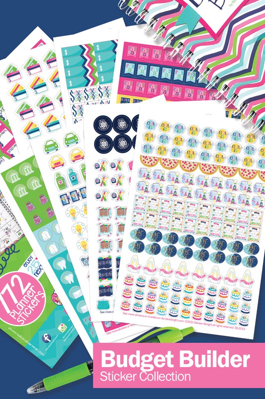 Budgeting Sticker Set - 8 sheets/set, 772-Count