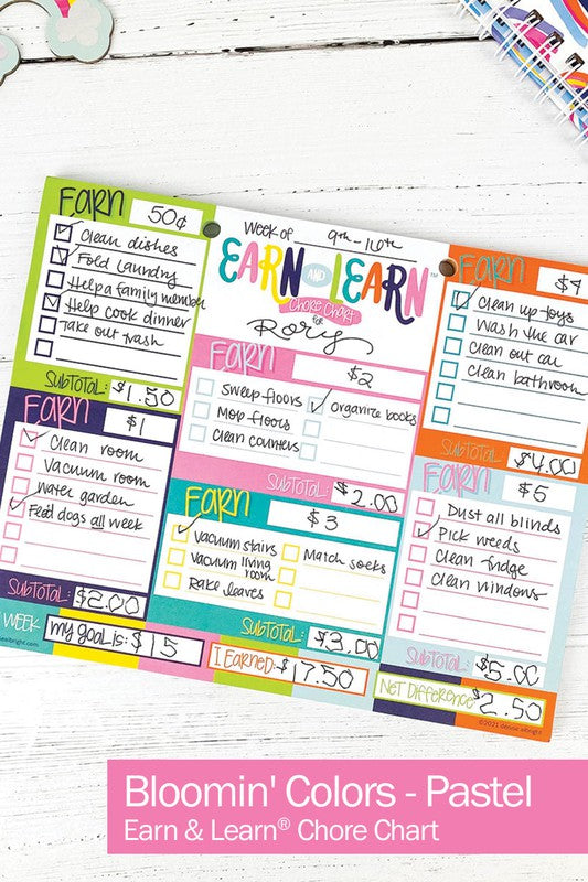 Earn & Learn Kids' Chore Chart Money Management