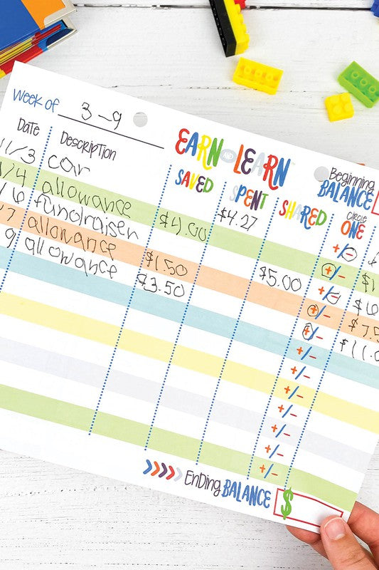 Earn & Learn Kids' Chore Chart Money Management