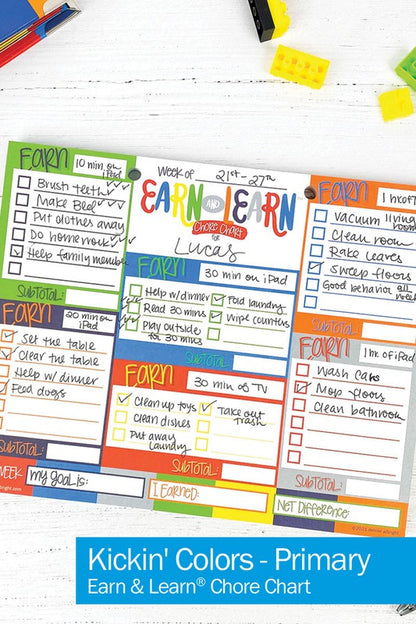 Earn & Learn Kids' Chore Chart Money Management