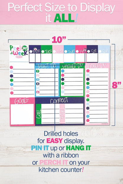 Peek at the Week 52-Week Non-dated Planner Pad