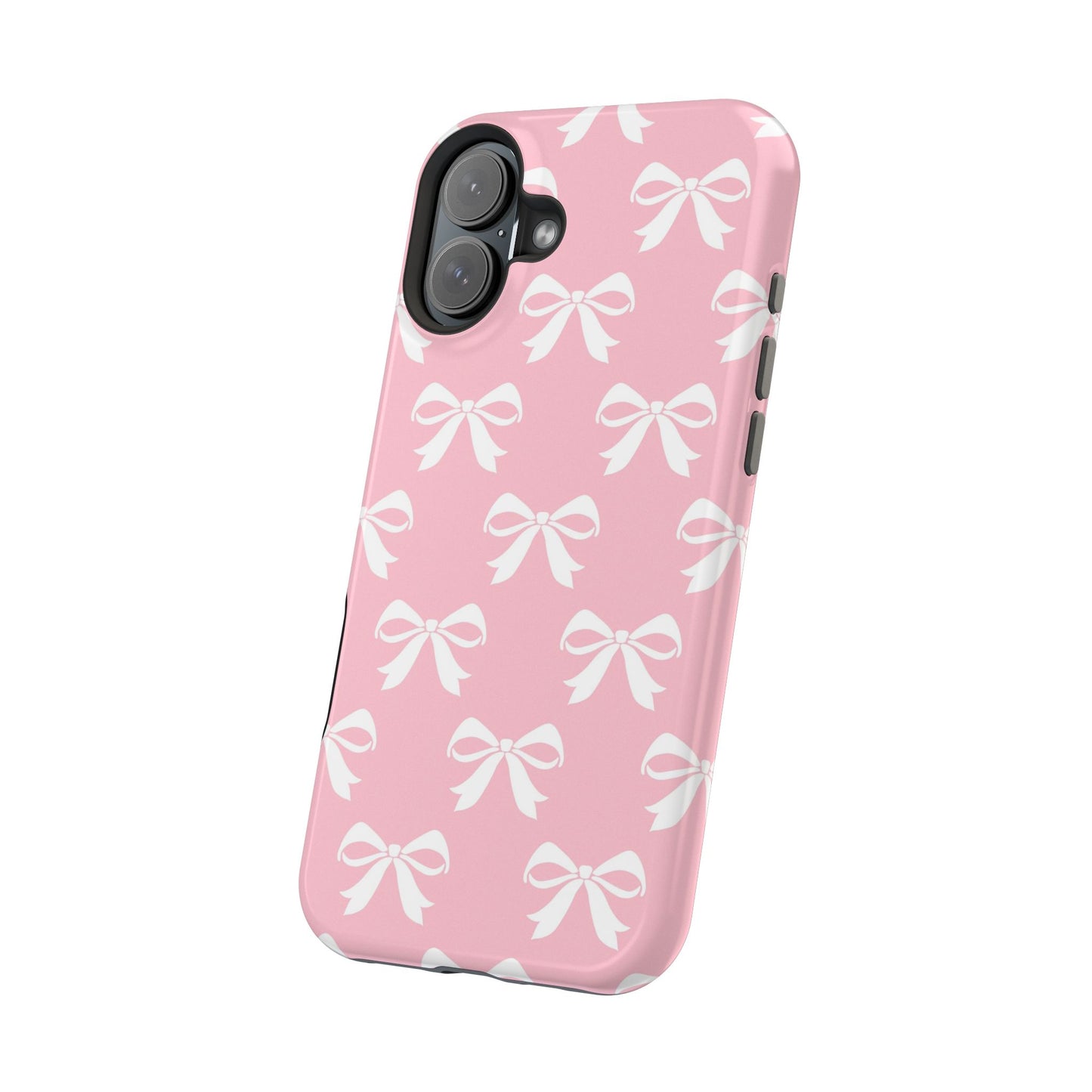 Magnetic Tough Cases Girlie Bow Pink Solid