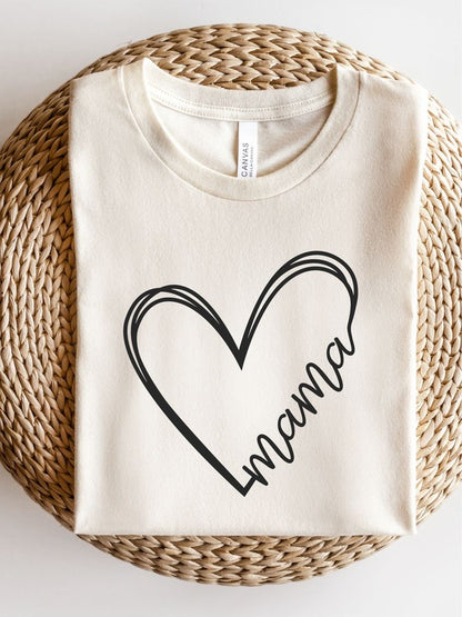 Heart Mama Bella Canvas Tee (Curvy)