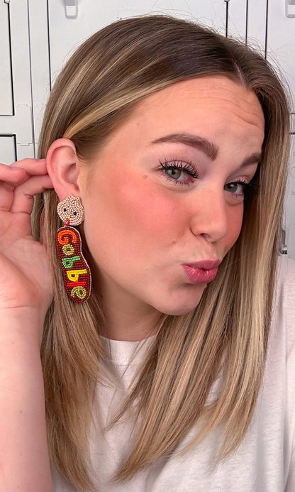 Gobble Words Earrings