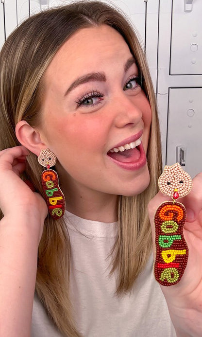 Gobble Words Earrings