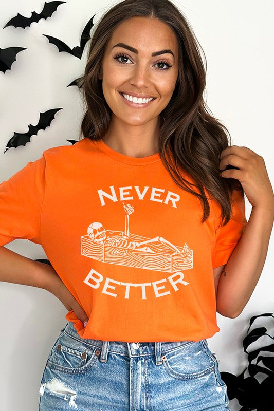 Halloween Never Better Coffin Tee