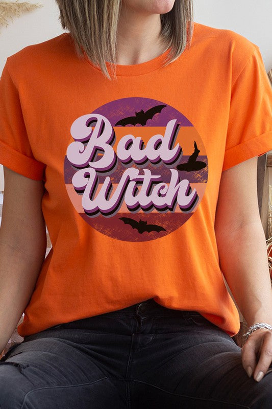 Halloween Bad Witch Circle Tee