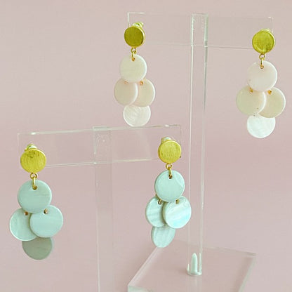 Shell Disc Chandelier Earring