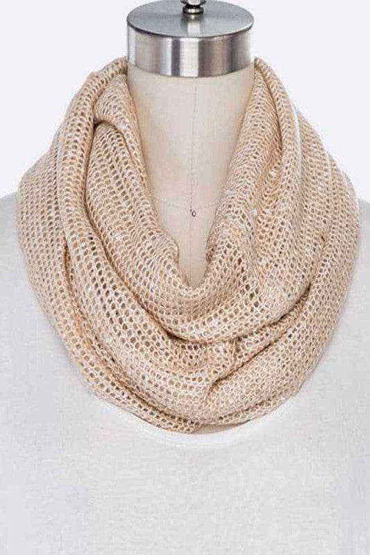 Loose Knit Infinity Scarf