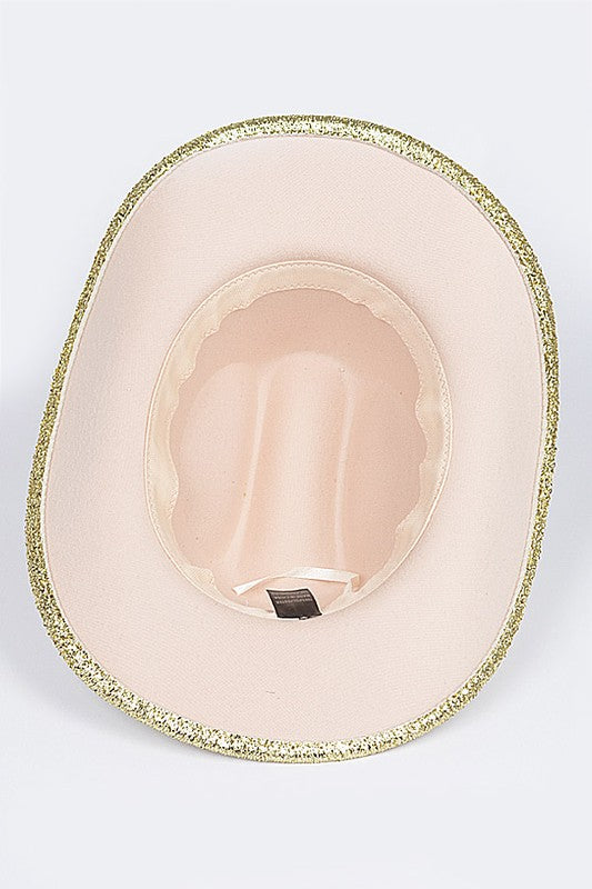 Glitter Coated Party Cowboy Hat