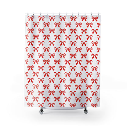 Shower Curtains Girlie Bow Red