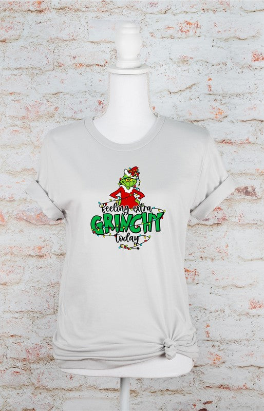 Feeling Extra Grinchy Today Holiday Graphic Tee