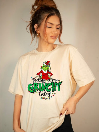 Feeling Extra Grinchy Today Holiday Graphic Tee