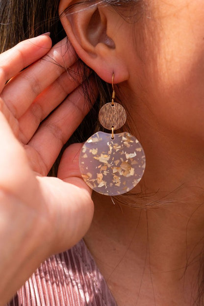 Zoey Earrings - Gold Flake