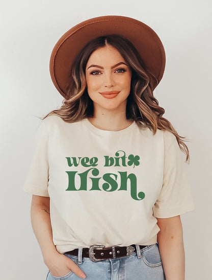 Wee Bit Irish Graphic Crew Neck Tee