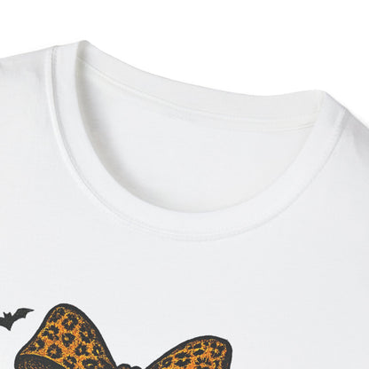 Leopard Bow Pumpkins Unisex Softstyle T-Shirt