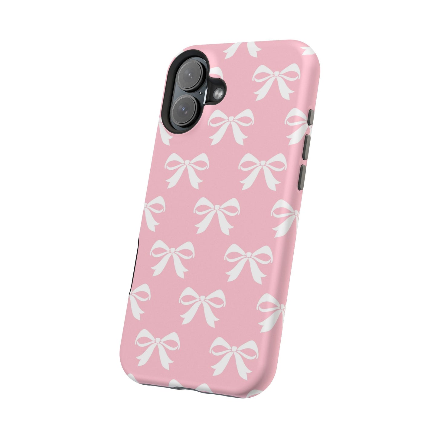 Magnetic Tough Cases Girlie Bow Pink Solid