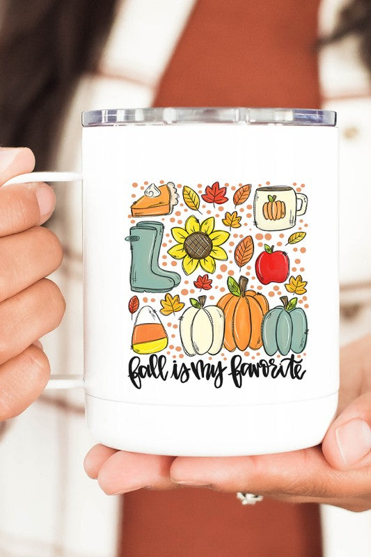 Fall is my Favorite Doodle Coffee Travel Cup