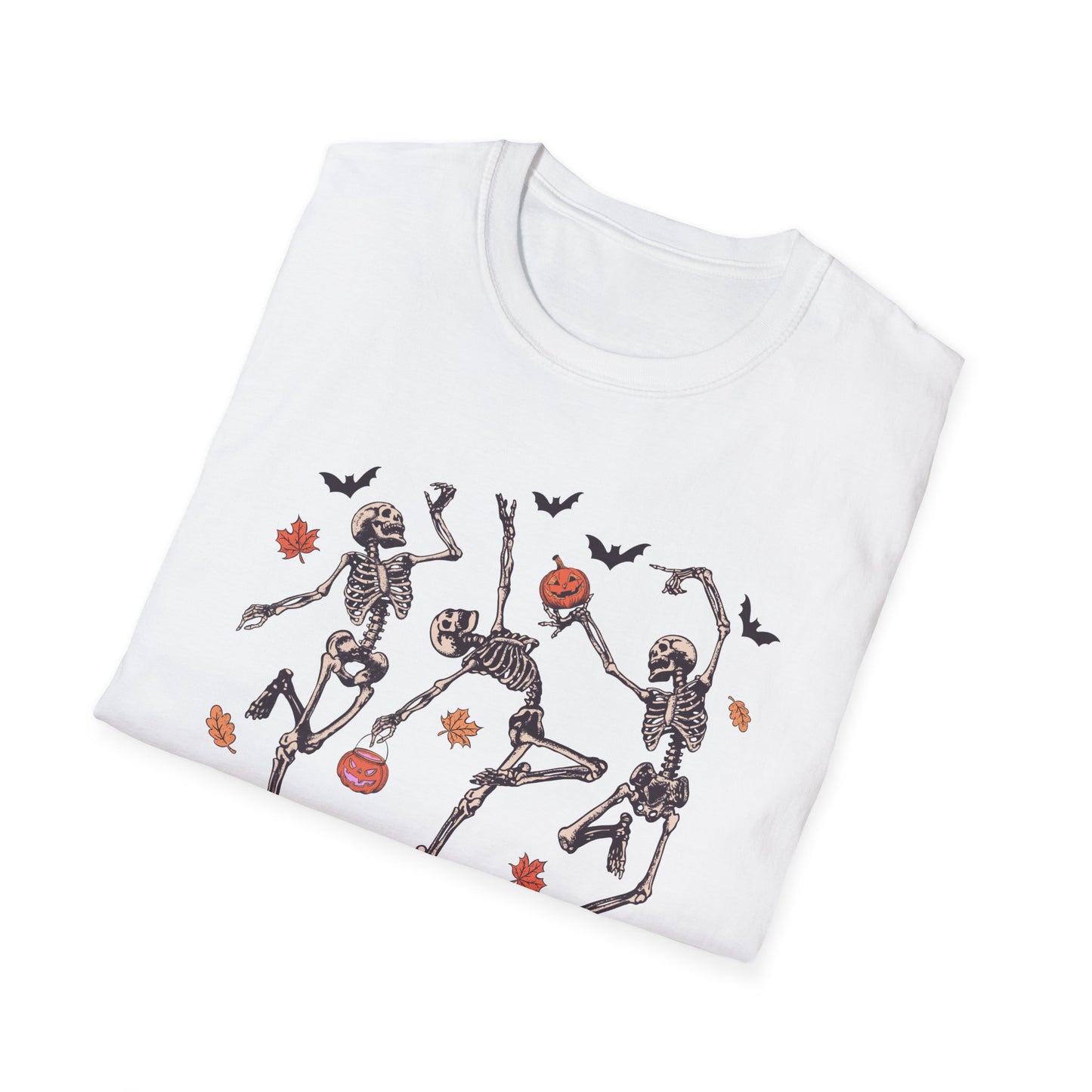Skeleton Spooky Day Unisex Softstyle T-Shirt