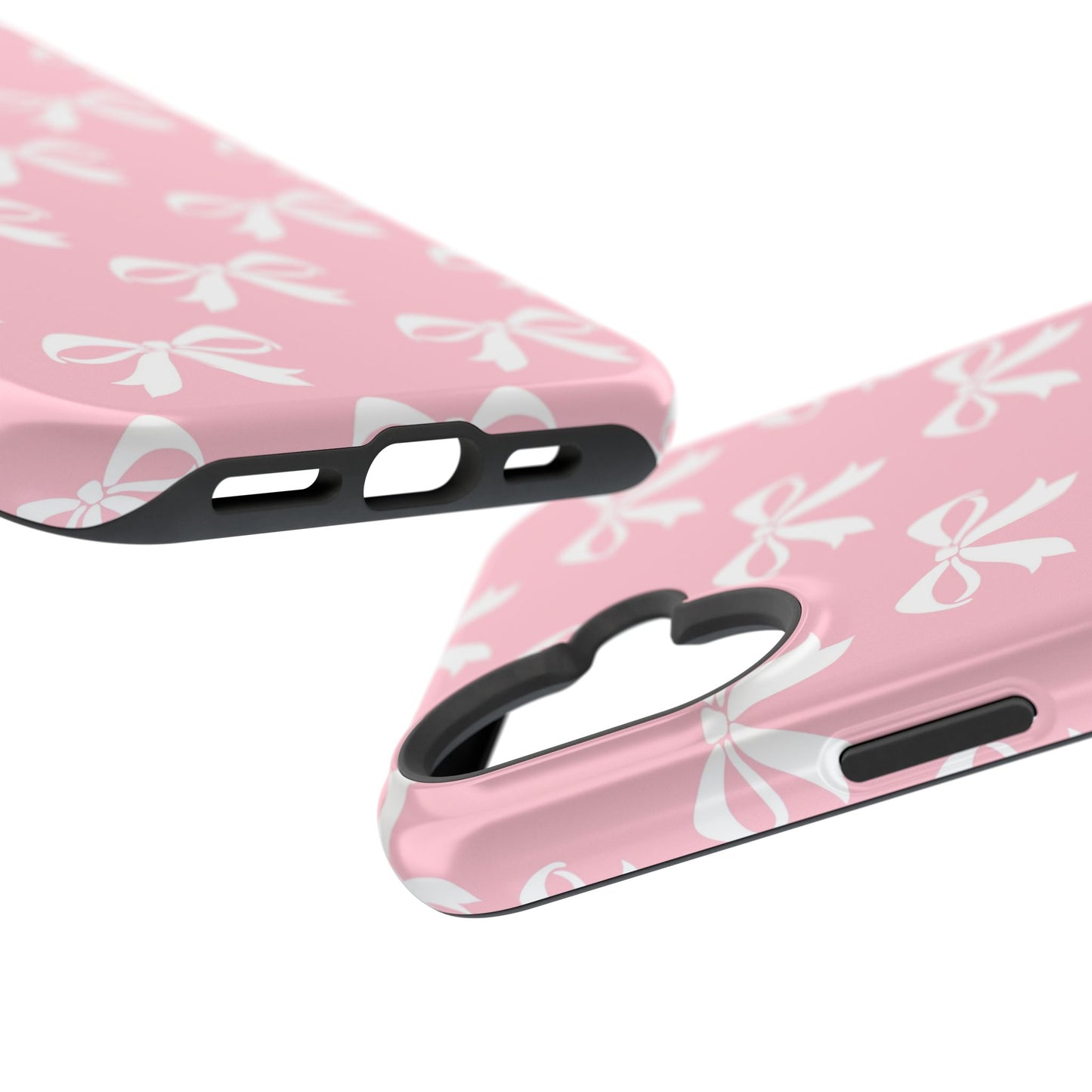 Magnetic Tough Cases Girlie Bow Pink Solid