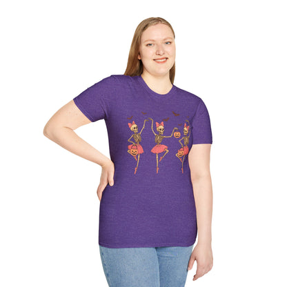 Ballerina Skeleton Unisex Softstyle T-Shirt
