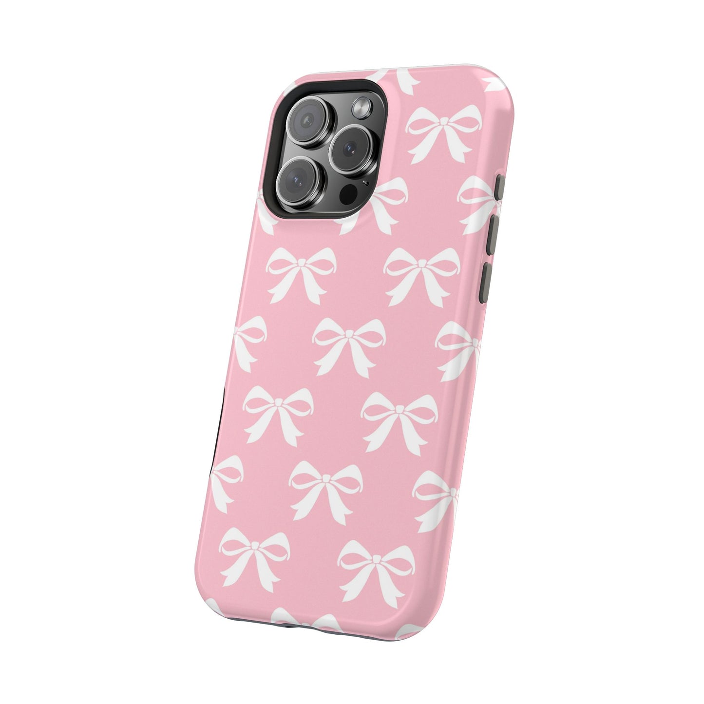 Magnetic Tough Cases Girlie Bow Pink Solid