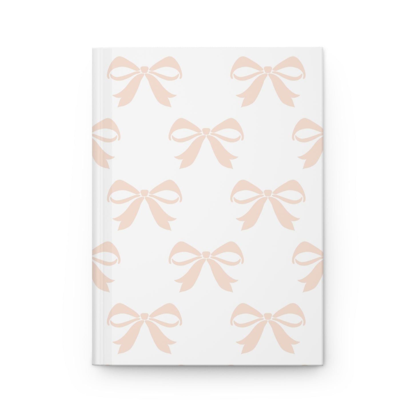 Hardcover Journal Matte Girlie Bow Light Pink