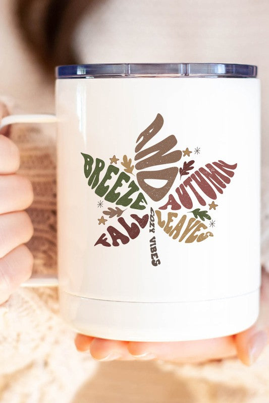 Fall Breeze Autumn Leaves Coffee Travel Cup