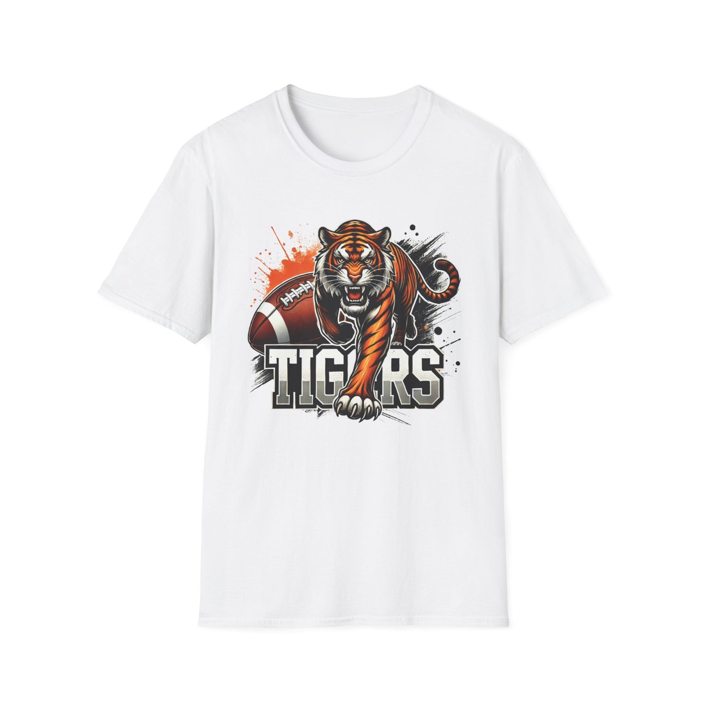 Tigers Football Unisex Softstyle T-Shirt