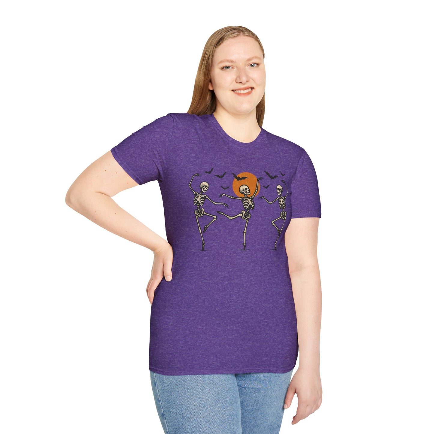 Dancing Skeletons Unisex Softstyle T-Shirt