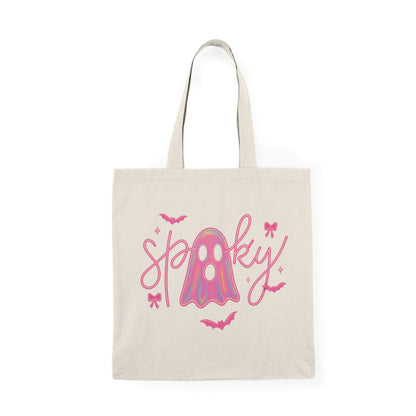 Pink Spooky Ghost Tote Bag
