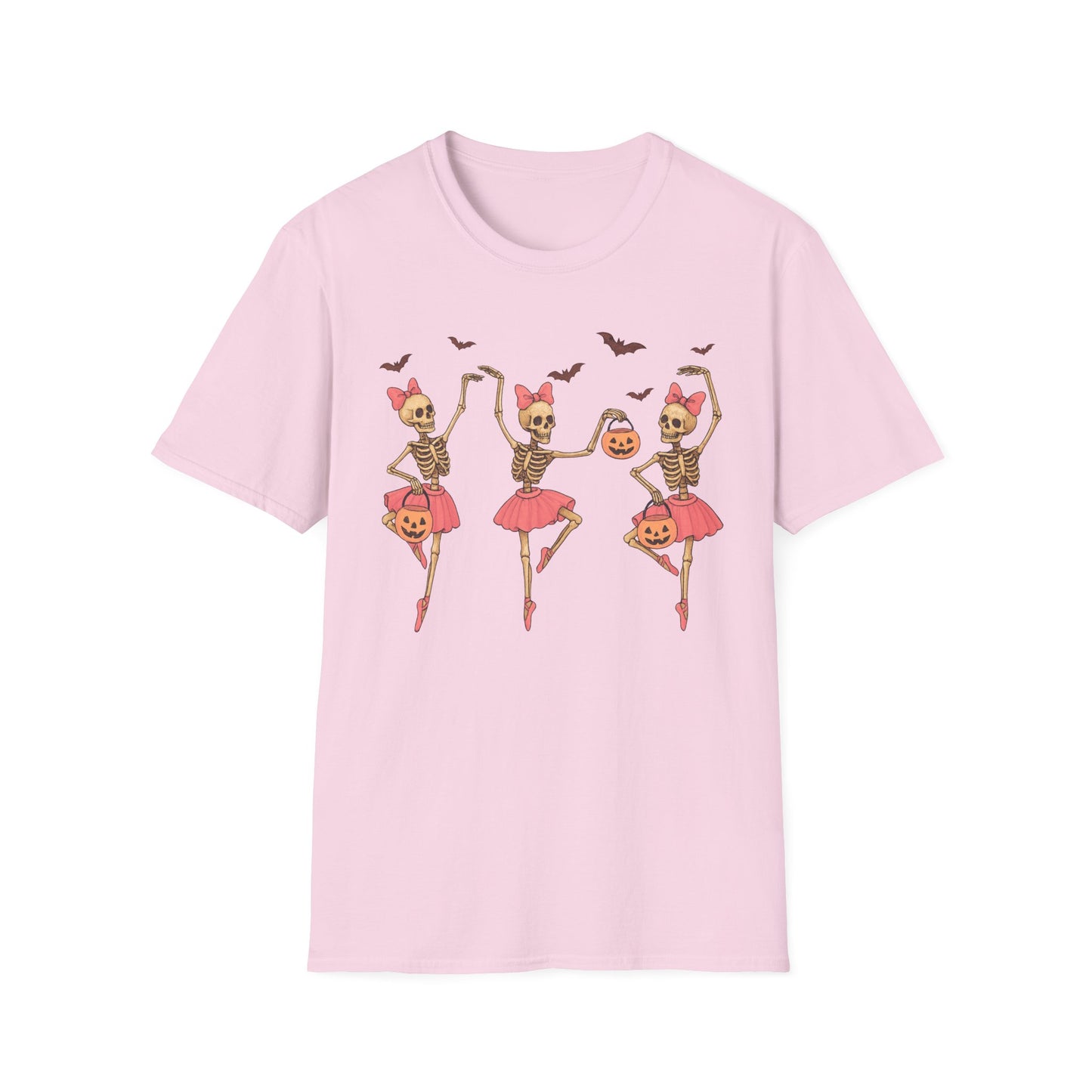 Ballerina Skeleton Unisex Softstyle T-Shirt