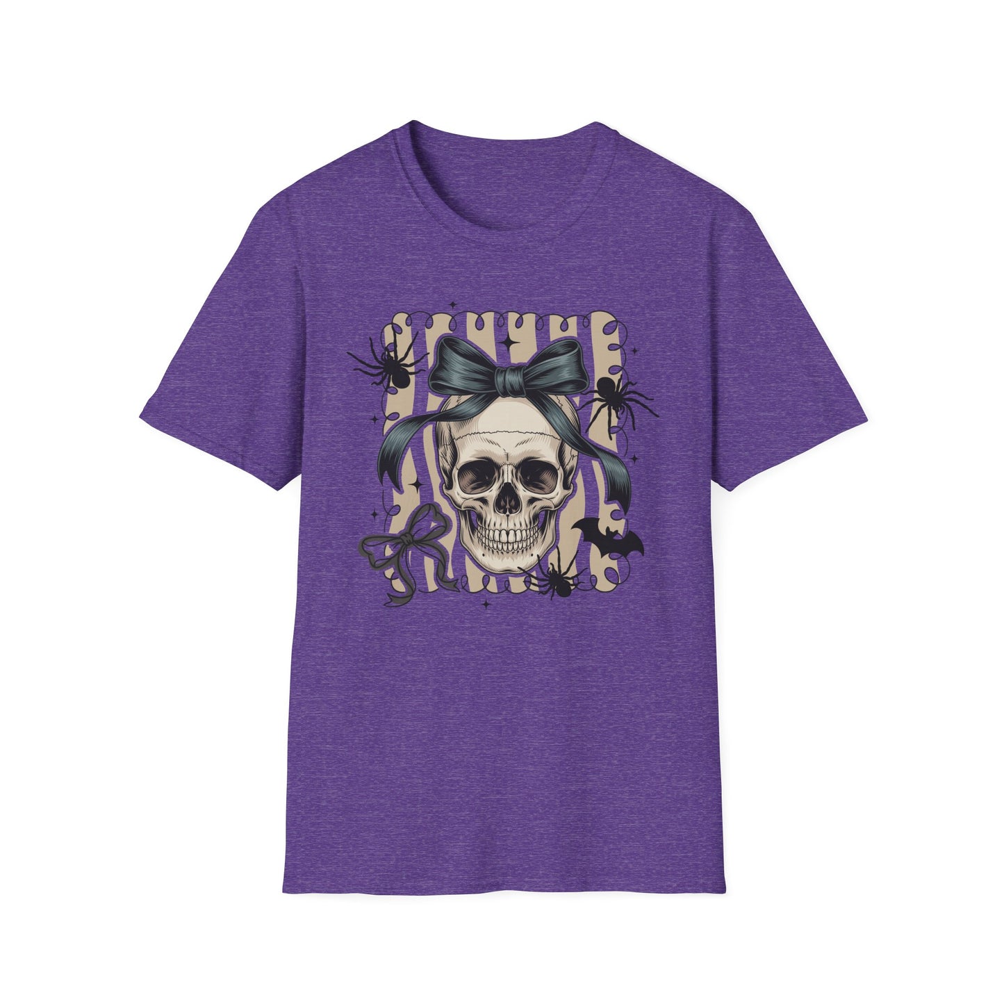 Skull Coquette Bow Unisex Softstyle T-Shirt