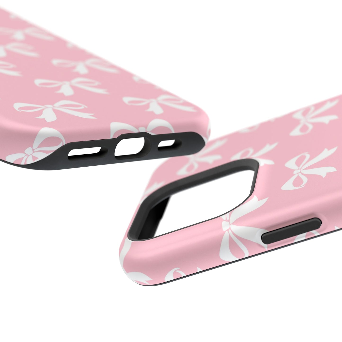 Magnetic Tough Cases Girlie Bow Pink Solid
