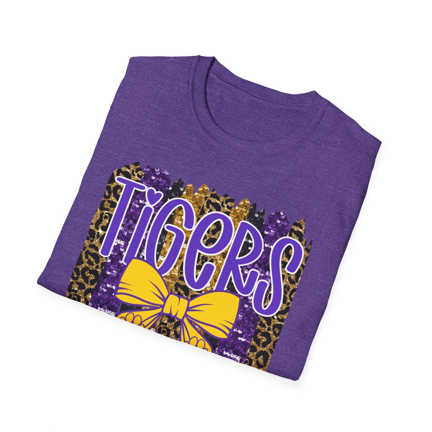 Tigers Brush Bow Unisex Softstyle T-Shirt