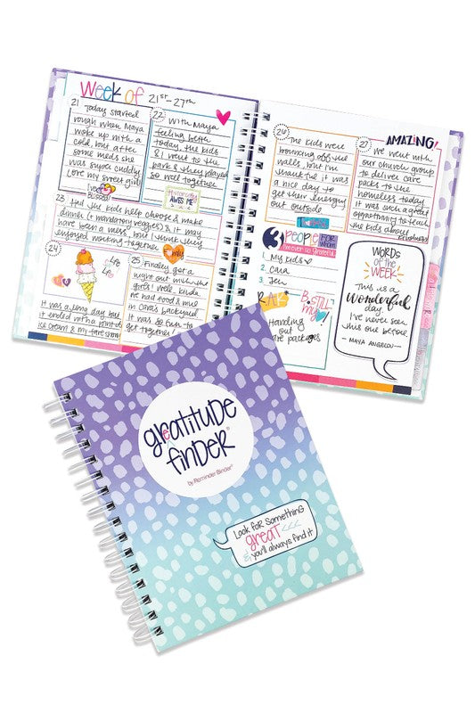 Gratitude Journal with Stickers Non-Dated 52-Week