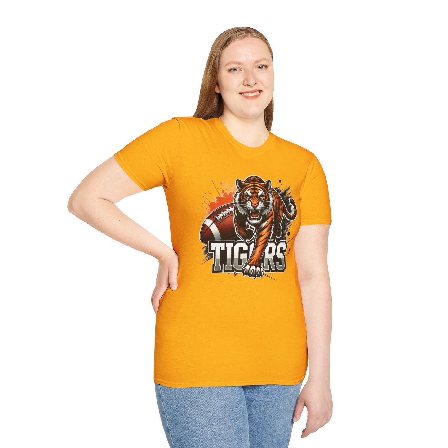 Tigers Football Unisex Softstyle T-Shirt