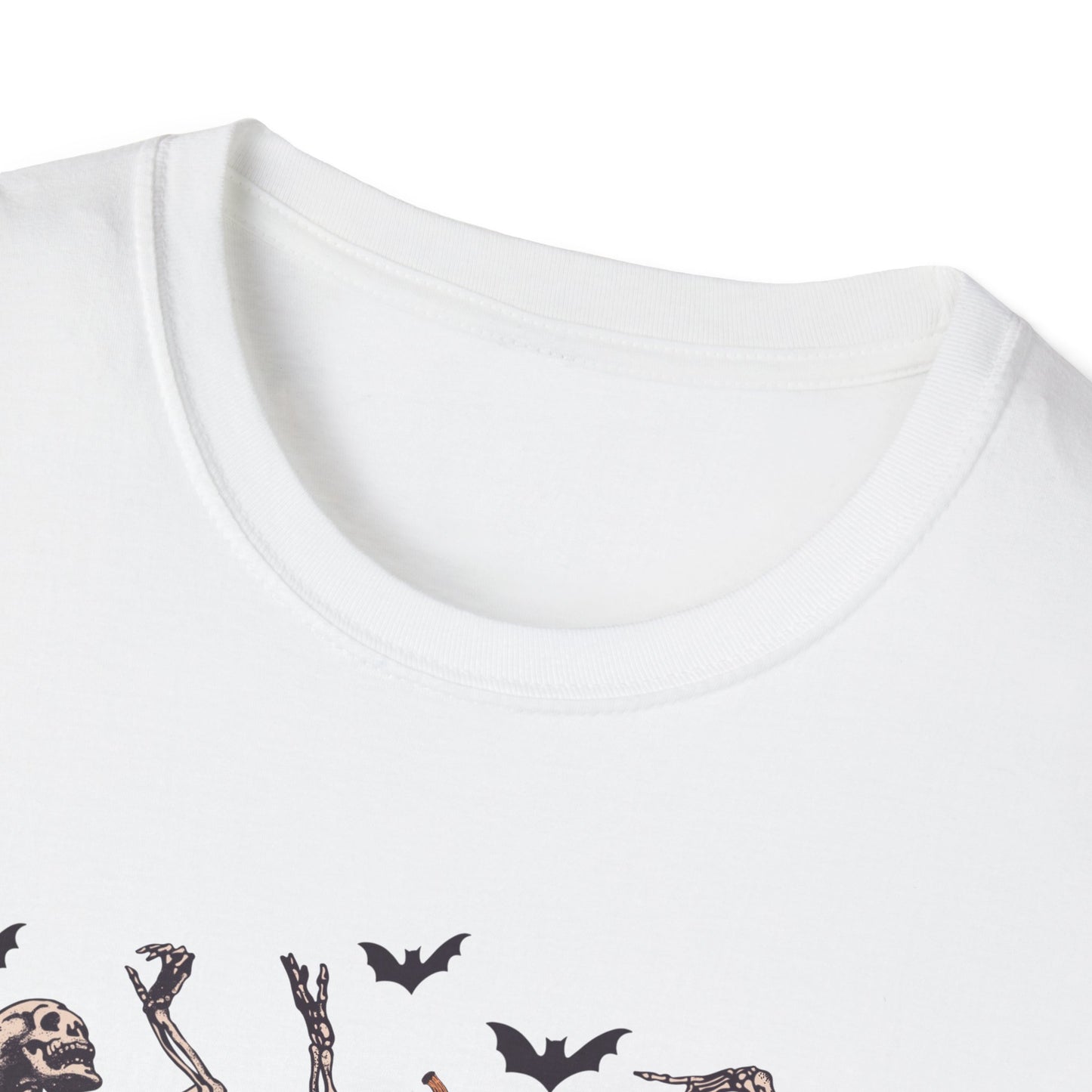 Skeleton Spooky Day Unisex Softstyle T-Shirt