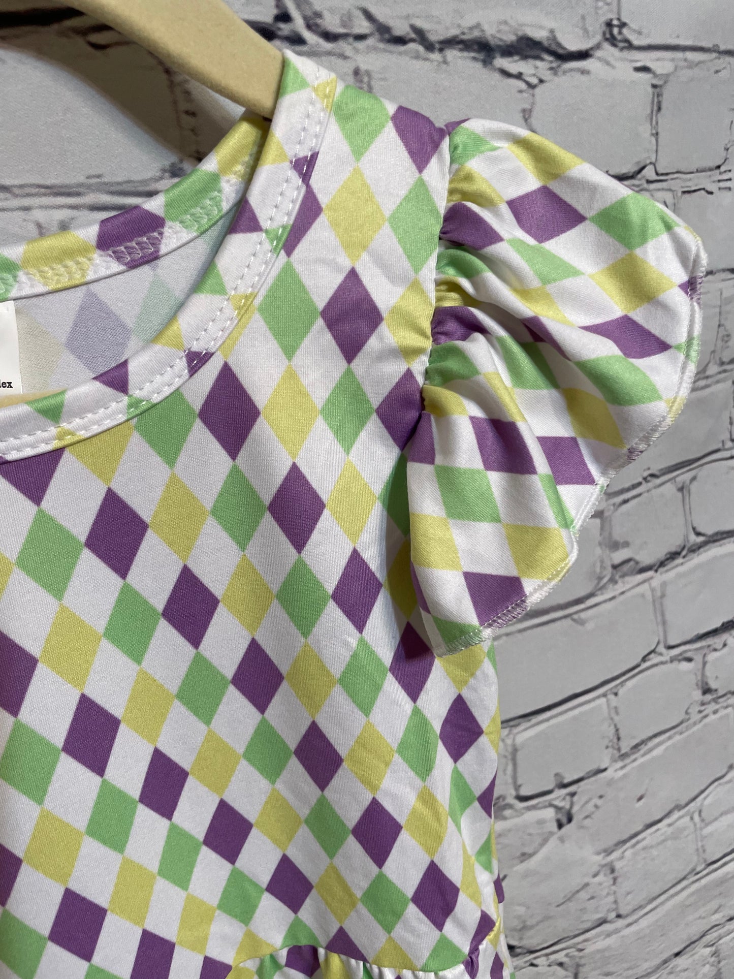 Baby Girls Purple Green Plaid Pearl Dress - Southern Chic Magnolias, LLC