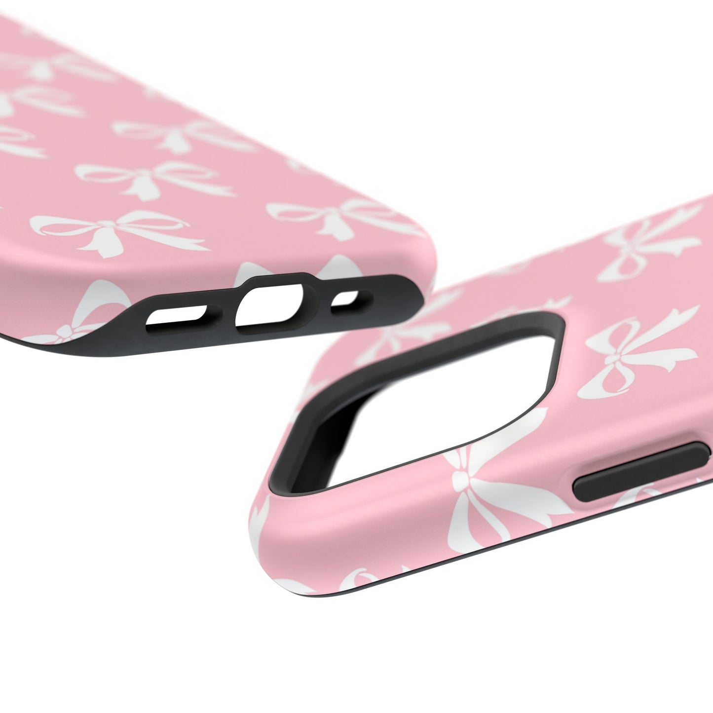 Magnetic Tough Cases Girlie Bow Pink Solid