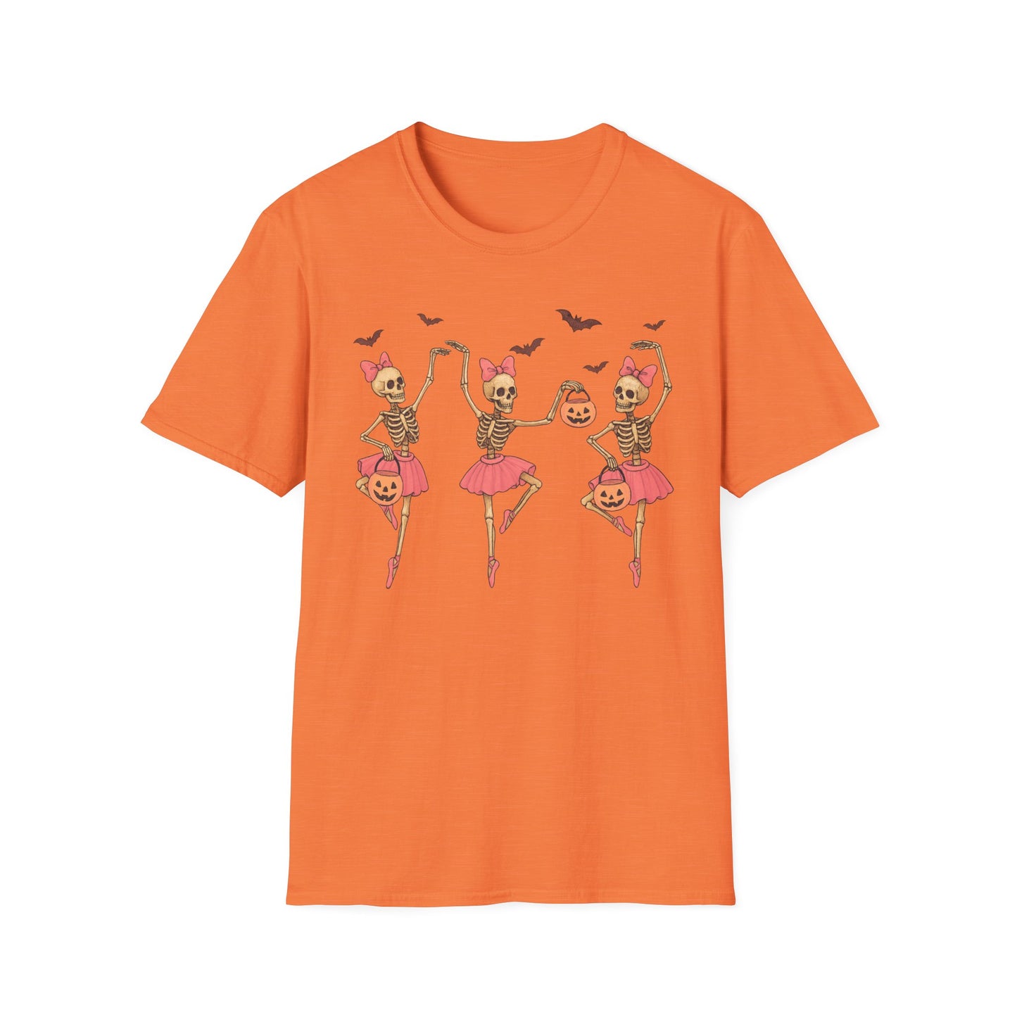 Ballerina Skeleton Unisex Softstyle T-Shirt
