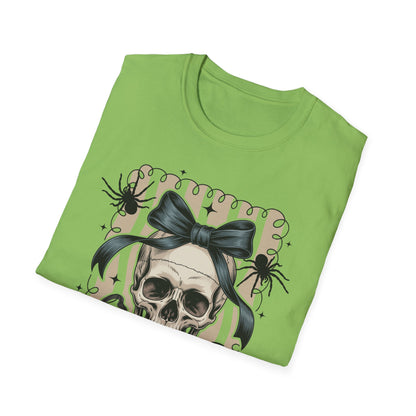 Skull Coquette Bow Unisex Softstyle T-Shirt