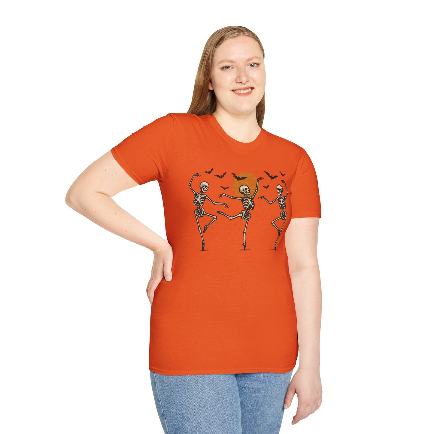 Dancing Skeletons Unisex Softstyle T-Shirt