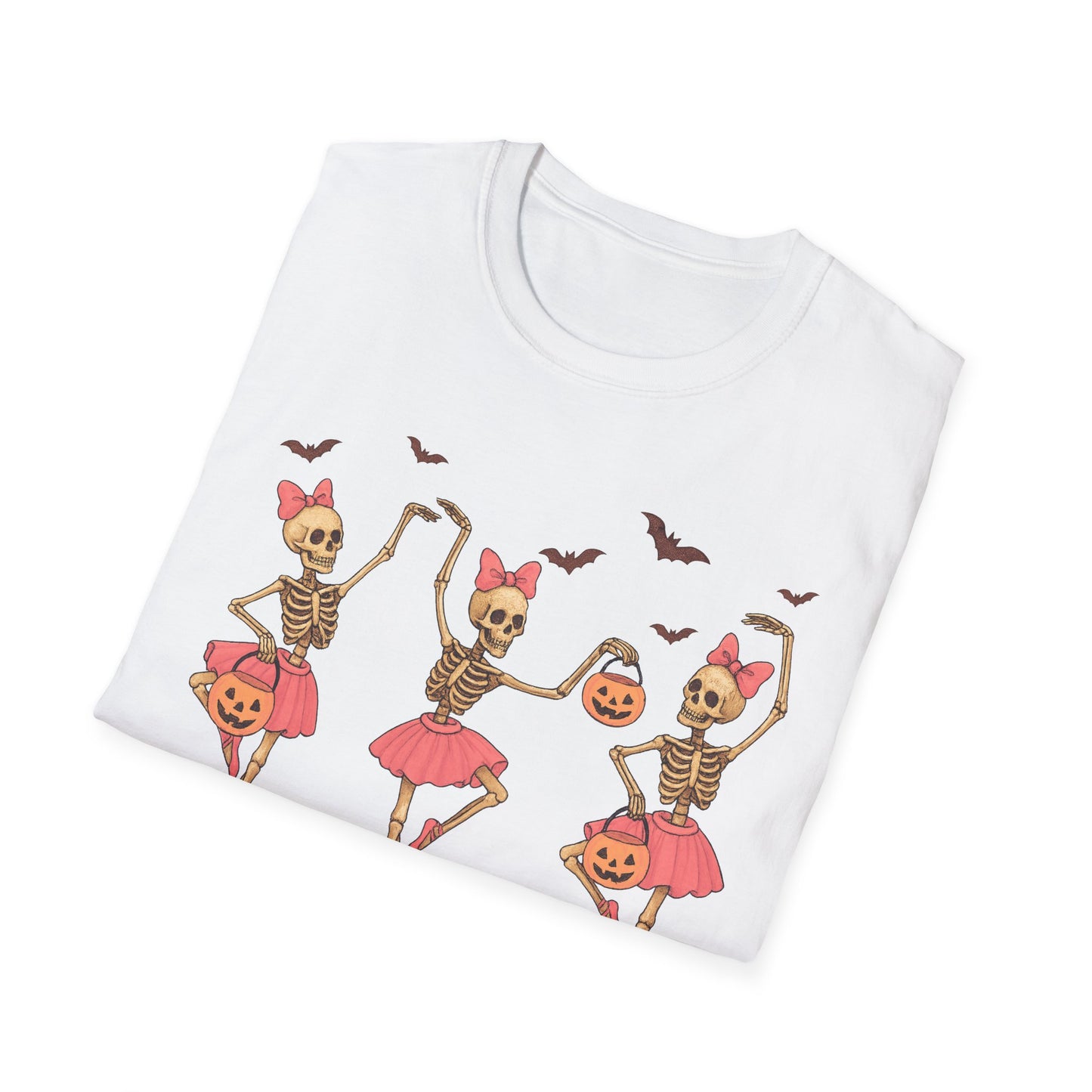 Ballerina Skeleton Unisex Softstyle T-Shirt