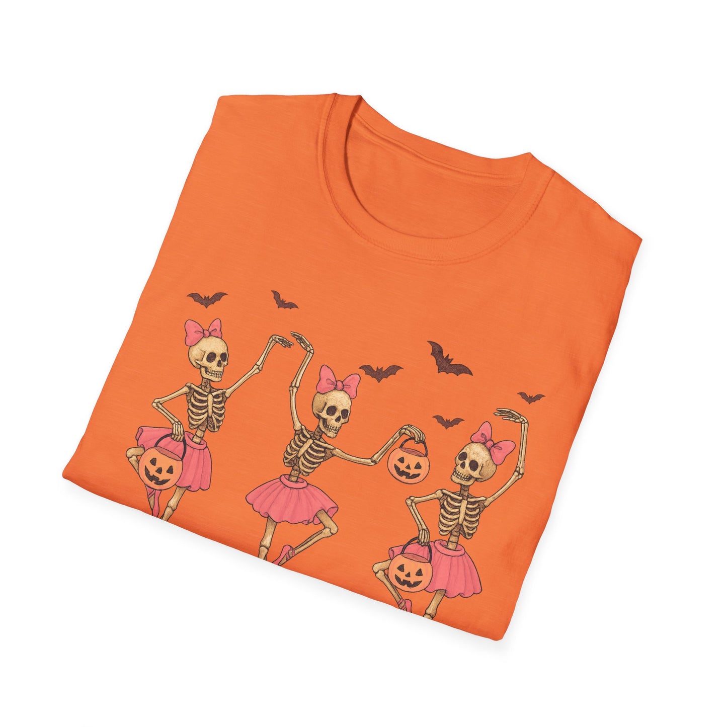 Ballerina Skeleton Unisex Softstyle T-Shirt