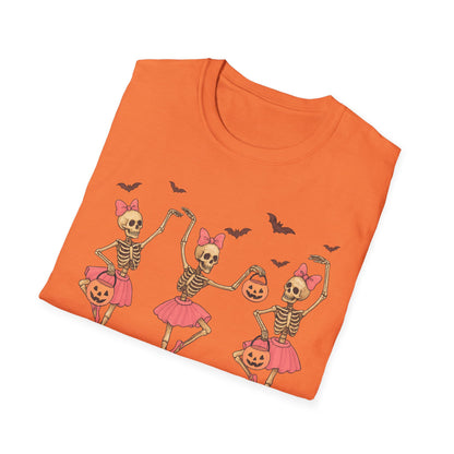 Ballerina Skeleton Unisex Softstyle T-Shirt