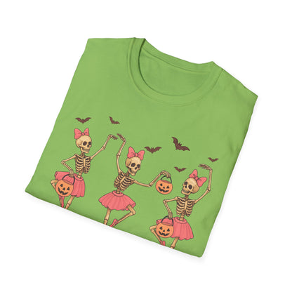 Ballerina Skeleton Unisex Softstyle T-Shirt